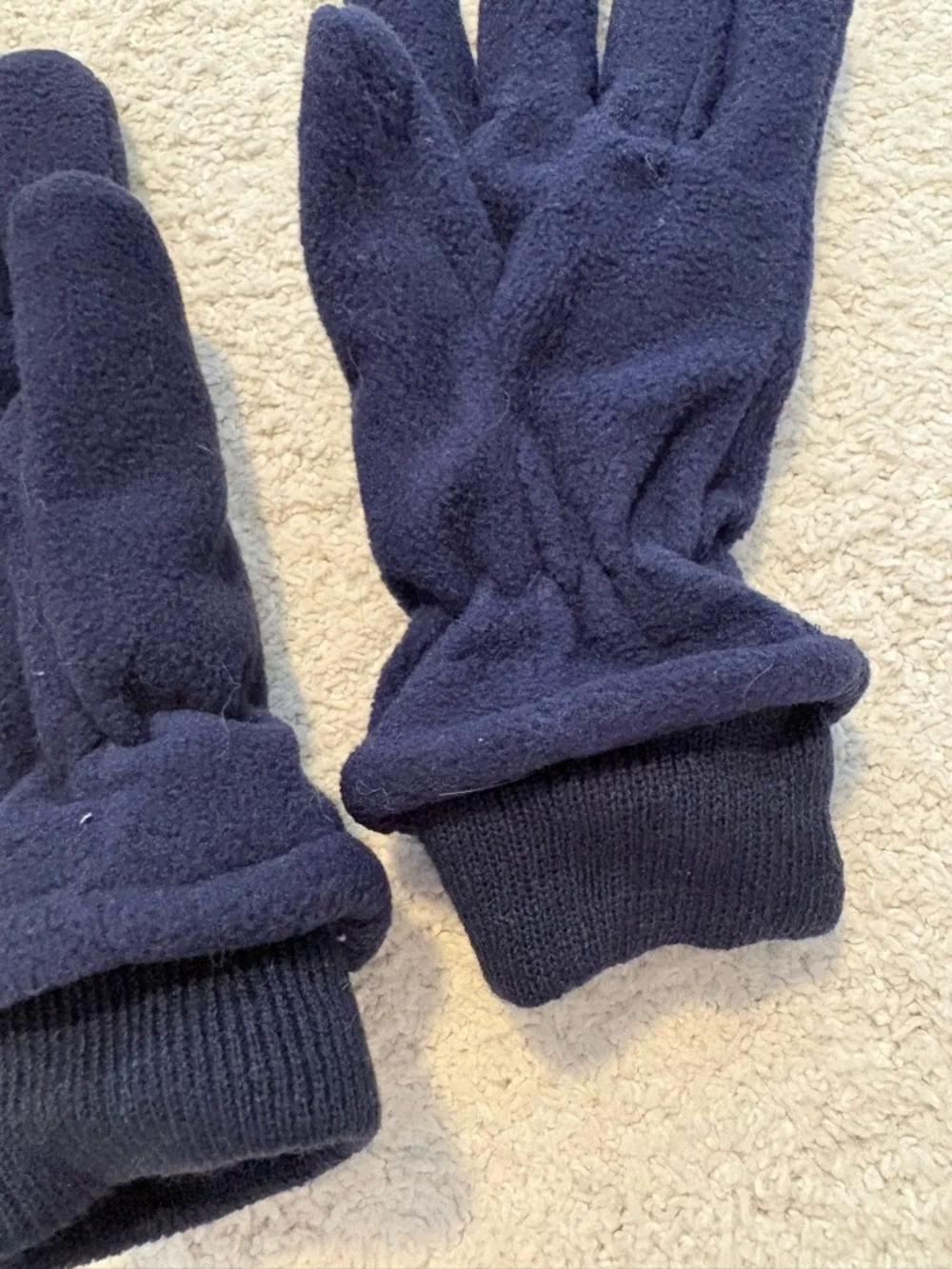Children’s Place Navy Blue Fleece Winter Gloves